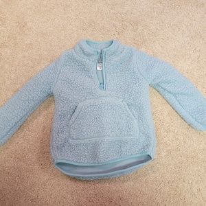 Carter's Light Blue Sherpa Fleece Pullover, Size 3T